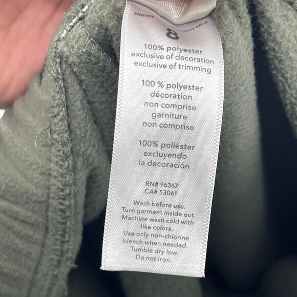 OshKosh B’gosh Boys Olive Green Cozy Fleece Drawstring Pants Size 8 - Picture 12 of 13